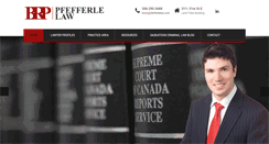 Desktop Screenshot of pfefferlelaw.com